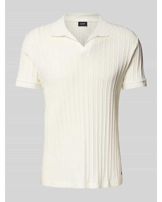 Joop! Poloshirt mit V-Ausschnitt Modell 'Baron' in Natural für Herren