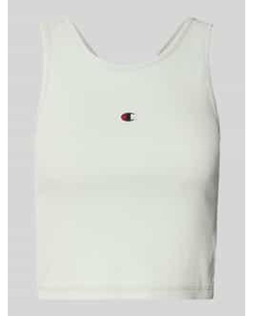 Champion Fitted Fit Korte Top Met Labelstitching in het Multicolor