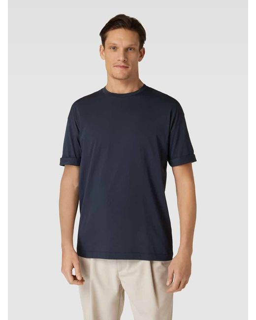 Drykorn T-Shirt mit überschnittenen Schultern Modell 'THILO' in Blue für Herren