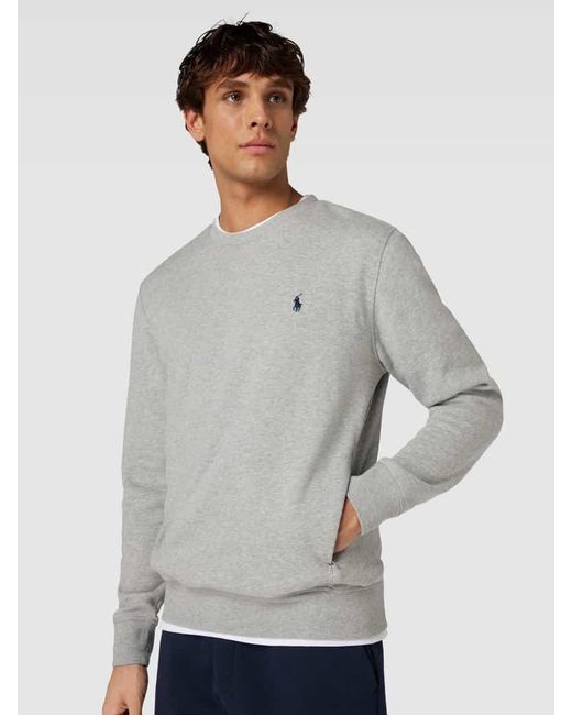 Polo Ralph Lauren Sweatshirt mit Label-Stitching in Gray für Herren