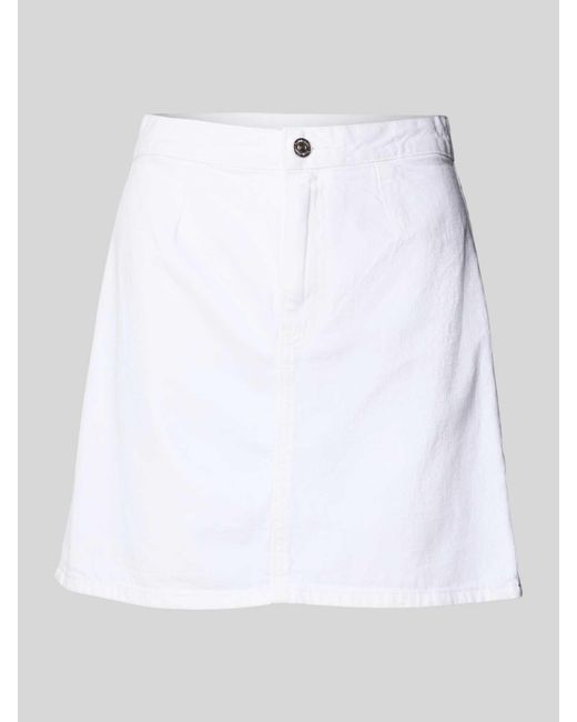 Calvin Klein Jeansrok Met Knoopsluiting in het White