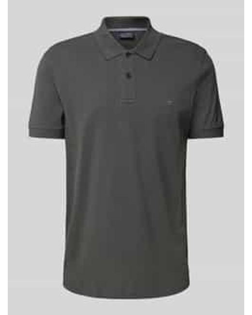 Christian Berg Men Poloshirt Met Labelstitching in het Gray voor heren