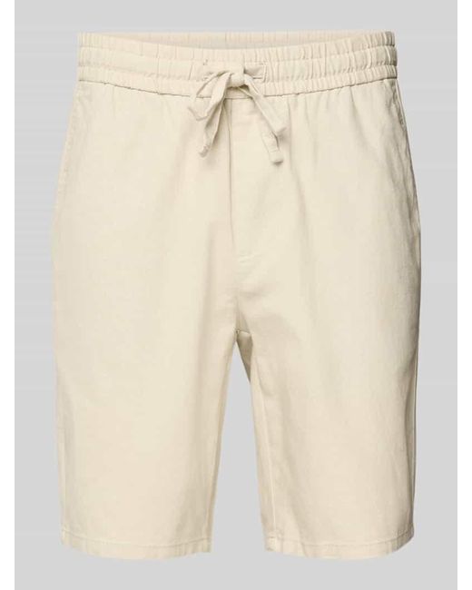 Only & Sons Shorts aus Baumwoll-Leinen-Mix Modell 'LINUS' in Natural für Herren