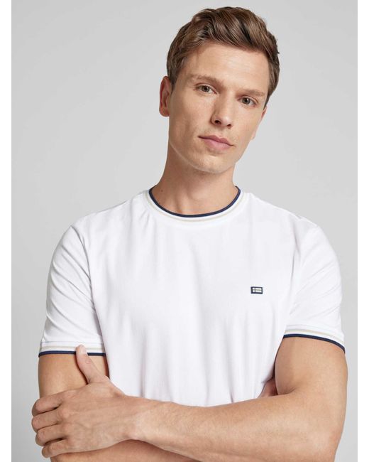 Christian Berg Men T-Shirt mit Rundhalsausschnitt in White für Herren