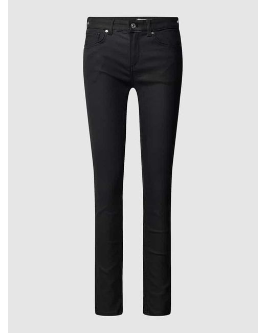 Mango Black Skinny Fit Jeans im 5-Pocket-Design Modell 'PUSHUP'