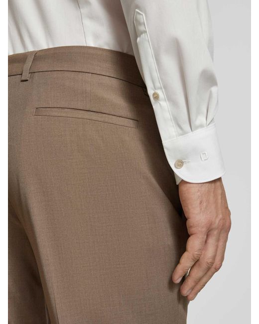 S.oliver Regular Fit Pantalon Met Gestileerde Achterzakken in het Natural voor heren