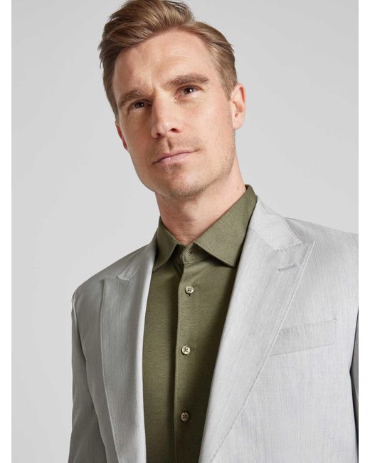 DESOTO Slim Fit Zakelijk Overhemd Met Kentkraag in het Green voor heren