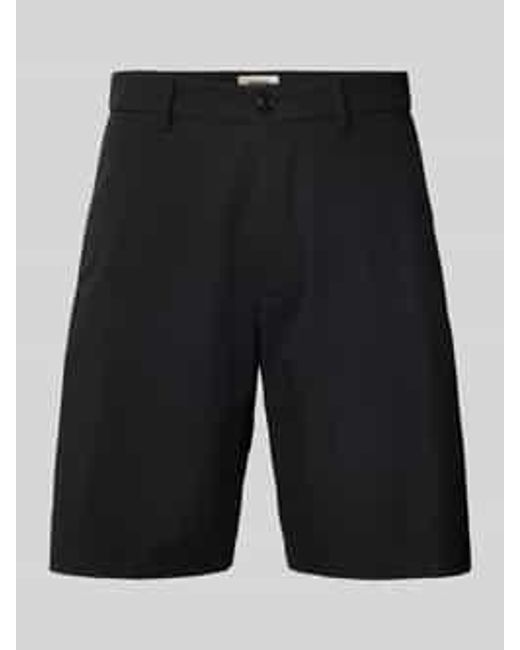 Drykorn Regular Fit Korte Broek Met Knoopsluiting in het Black voor heren