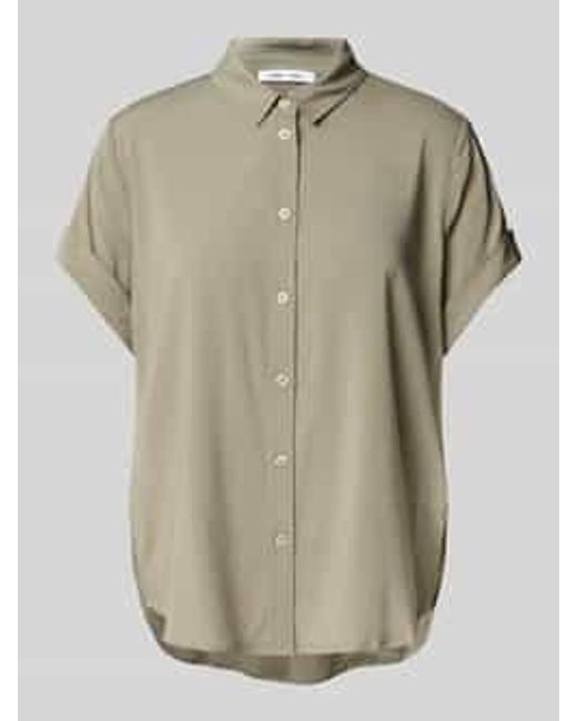 Samsøe & Samsøe Regular Fit Overhemdblouse Met 1/2-mouwen in het Natural