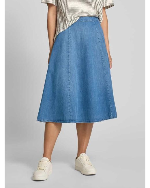 Tommy Hilfiger Blue A-Linien Jeansrock aus reiner Baumwolle