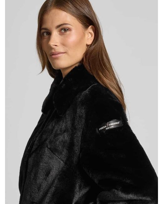 Frieda & Freddies Black Jacke aus Kunstfell Modell 'XAVI'