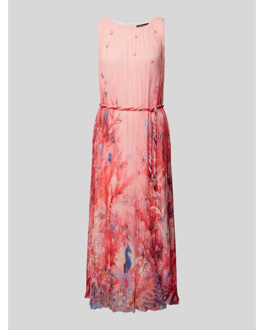 Marc Cain Maxi-jurk Met All-over Motief in het Pink