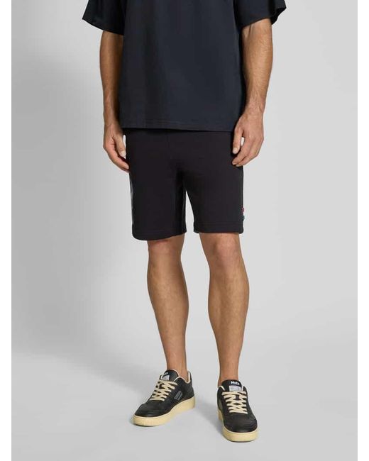 carlo colucci Sweatshorts mit Label-Print in Blue für Herren