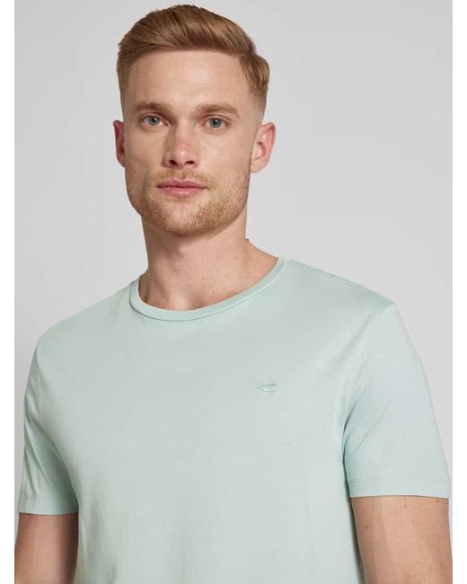 Camel Active T-Shirt mit Label-Stitching in Green für Herren