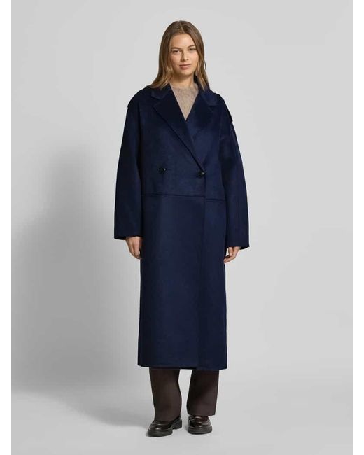 HUGO Blue Regular Fit Wollmantel mit Reverskragen Modell 'MELUMA-1'