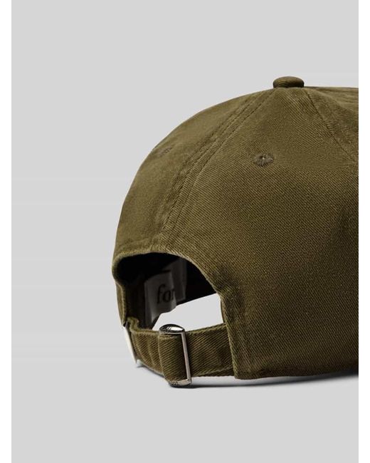 Forét Basecap mit Label-Stitching in Green für Herren