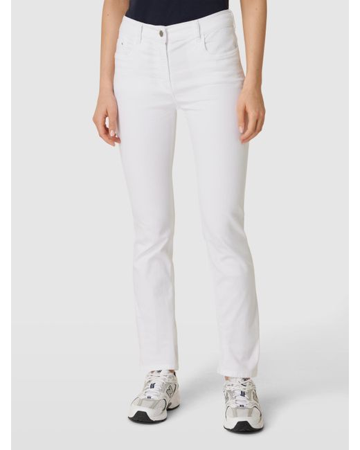 ZERRES Jeans In 5-pocketmodel, Model 'carla' in het Wit | Lyst NL
