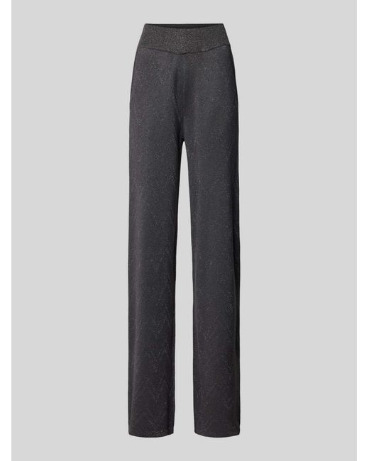 Freequent Stoffen Broek Met Elastische Band, Model 'Anilux' in het Gray