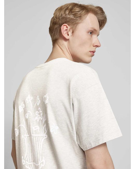 BLKVIS T-shirt Met Motief- En Labelprint in het White voor heren