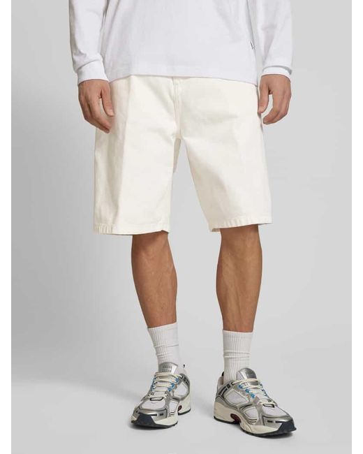Carhartt Jeansshorts mit Eingrifftaschen Modell 'BRANDON' in White für Herren