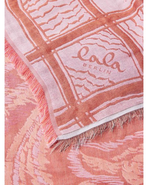 Lala Berlin Pink Schal mit Allover-Print