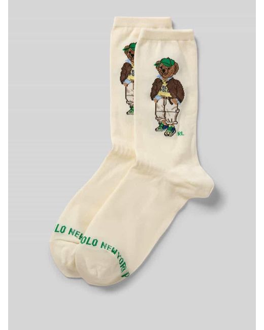 Polo Ralph Lauren Natural Socken mit Label-Detail