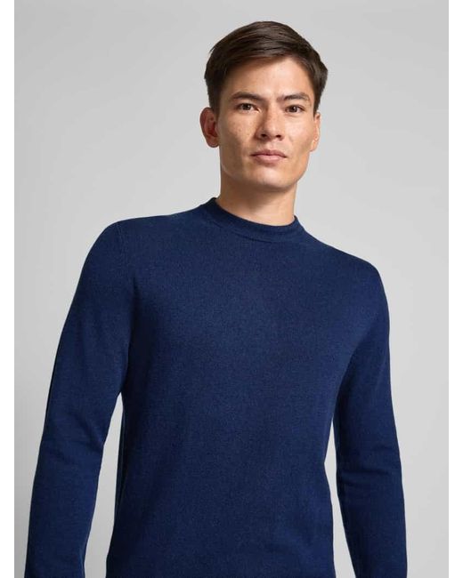 COLOURS & SONS Strickpullover Mit Label-Details in Blue für Herren