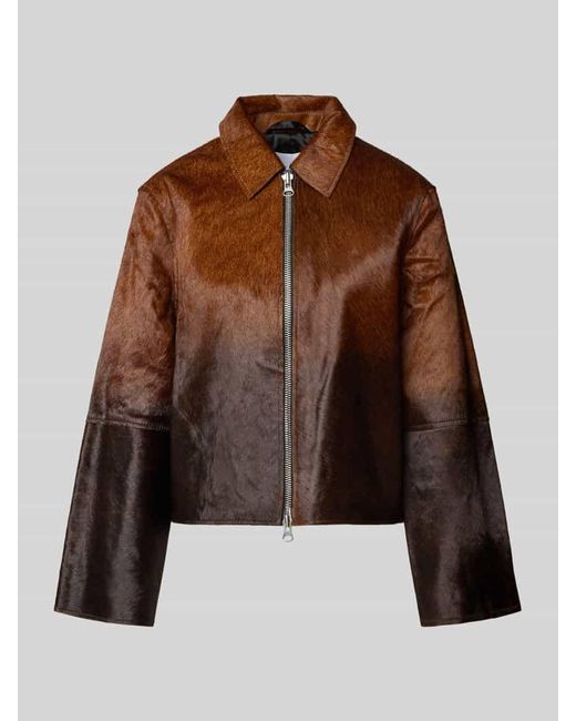 Samsøe & Samsøe Brown Jacke mit Umlegekragen Modell 'SALYLO'