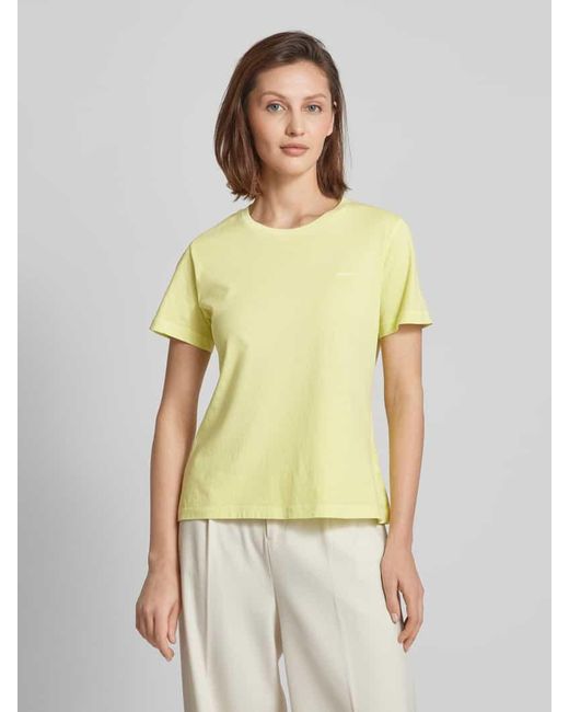 Gant Yellow T-Shirt mit Label-Stitching
