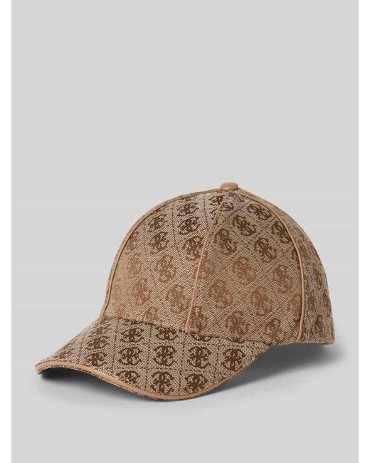 Guess Brown Basecap mit Logo-Stitching