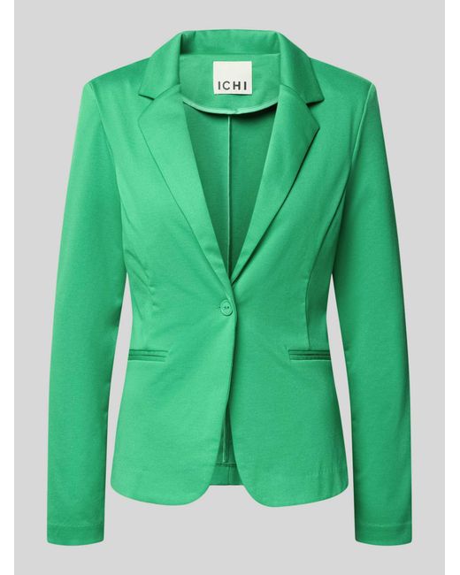 Ichi Regular Fit Blazer Met Viscose Model 'Kate' in het Green