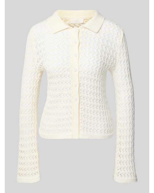 LeGer By Lena Gercke Gebreid Jack Met Platte Kraag, Model 'Thorina' in het White