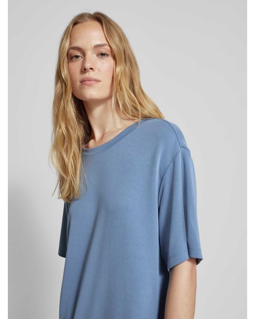 Jake*s Blue T-Shirt-Kleid mit überschnittenen Schultern