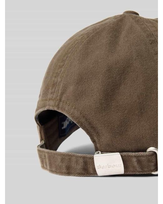 Barbour Basecap aus reiner Baumwolle Modell 'CASCADE' in Brown für Herren