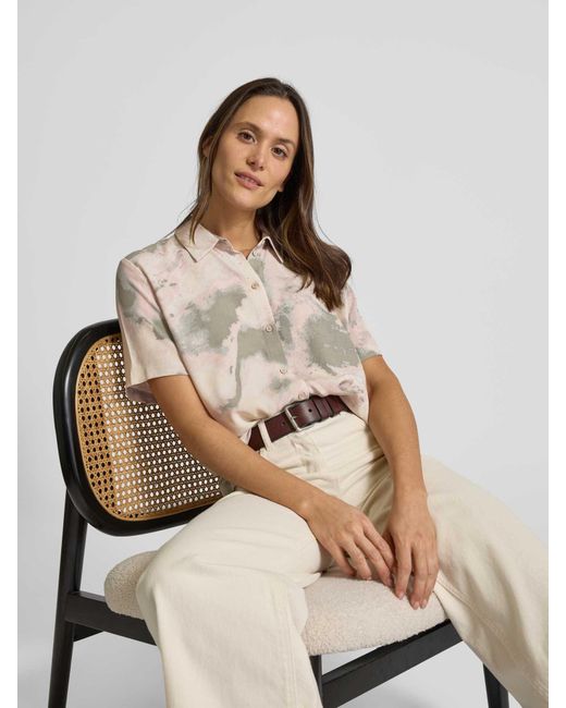 Jake*s Overhemdblouse Met Knoopsluiting in het Natural