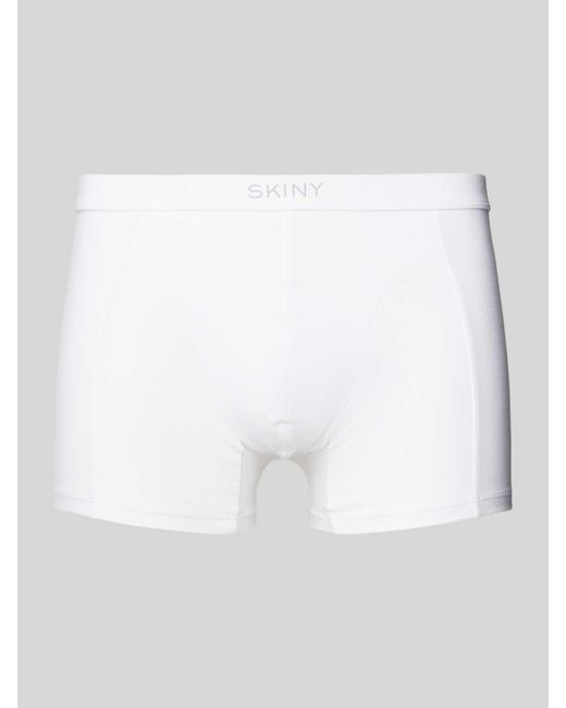 SKINY Trunks mit Label-Bund im 3er-Pack in White für Herren