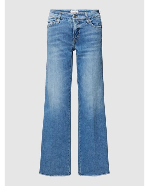 Cambio Flared Jeans Met Verkort Model in het Blue