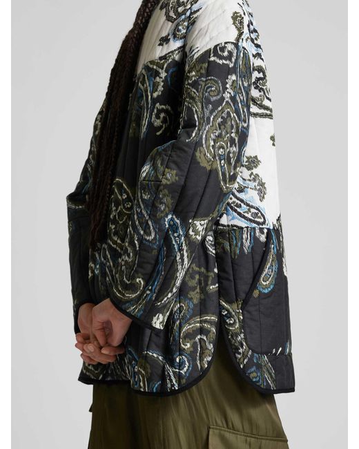 Lala Berlin Gray Oversized Jacke mit Druckknopfleiste