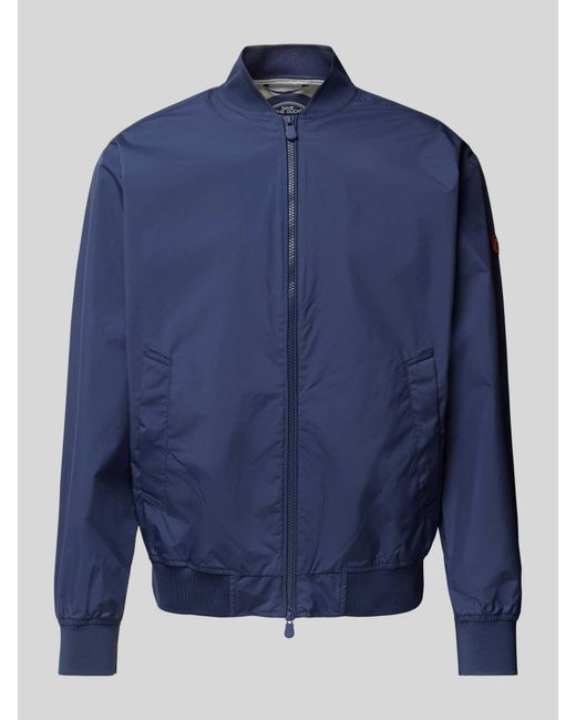 Save The Duck Bomberjack Met Tweewegsritssluiting in het Blue voor heren