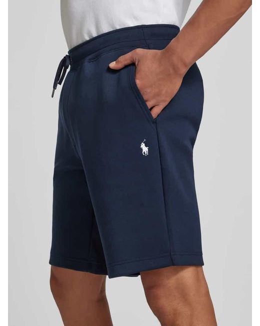 Polo Ralph Lauren Regular Fit Sweatshorts mit Logo-Stitching in Blue für Herren