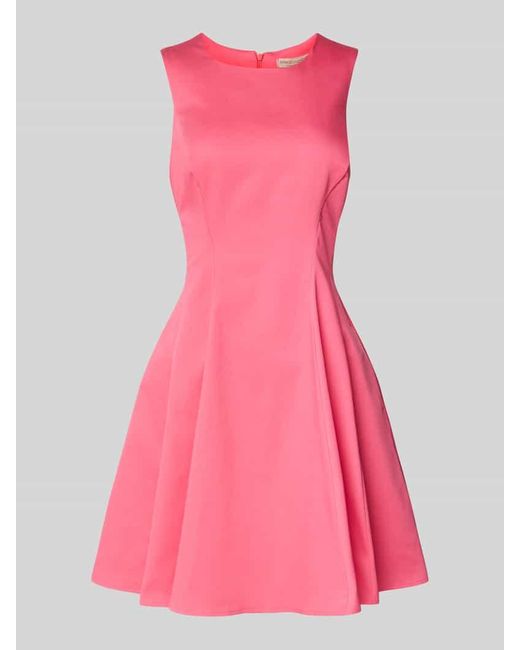Rinascimento Pink Cocktailkleid mit Rundhalsausschnitt