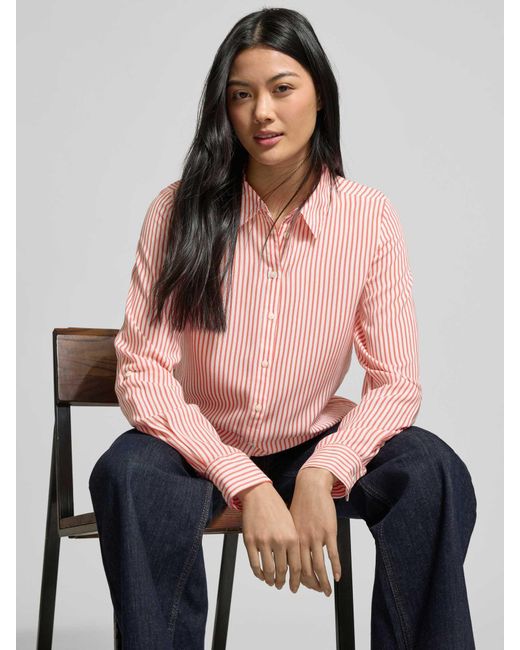 Vila Regular Fit Blouse Met Doorknoopsluiting in het Pink
