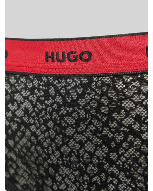 HUGO Red String mit elastischem Logo-Bund im 3er-Pack