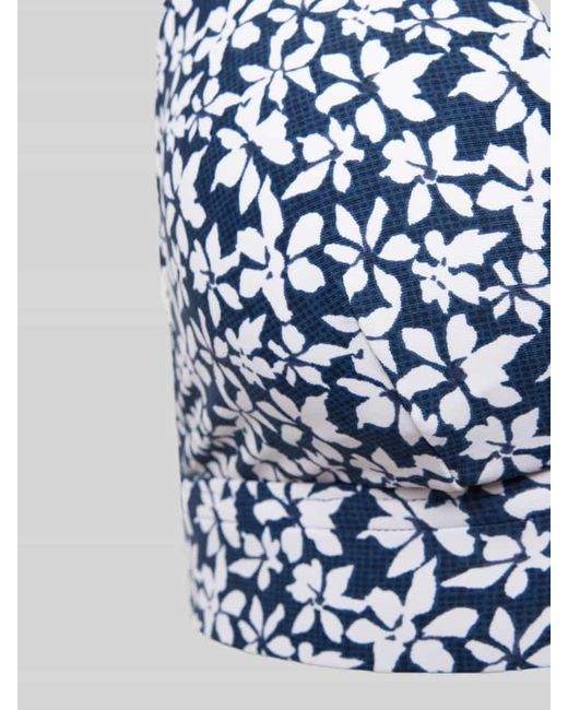 Esprit Blue Bikini-Oberteil mit floralem Allover-Print Modell 'CALUSA'