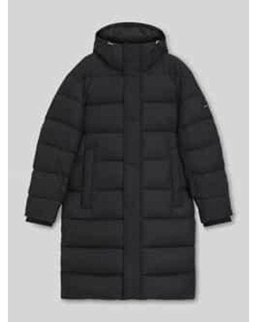 Boss Regular Fit Gewatteerde Lange Jas Met Tweewegsritssluiting, Model 'Cenuto' in het Black voor heren
