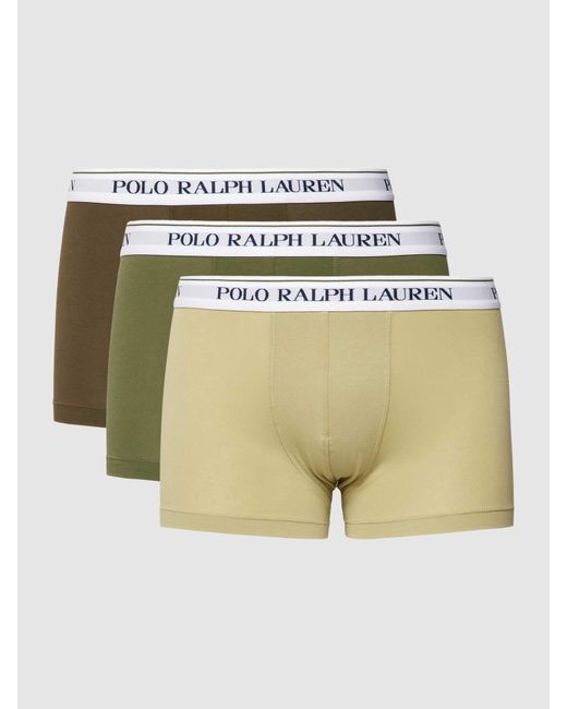 Polo Ralph Lauren Trunks mit Label-Details im 3er-Pack in Green für Herren