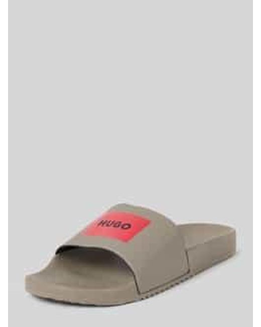 HUGO Slippers Met Labelprint in het Pink voor heren