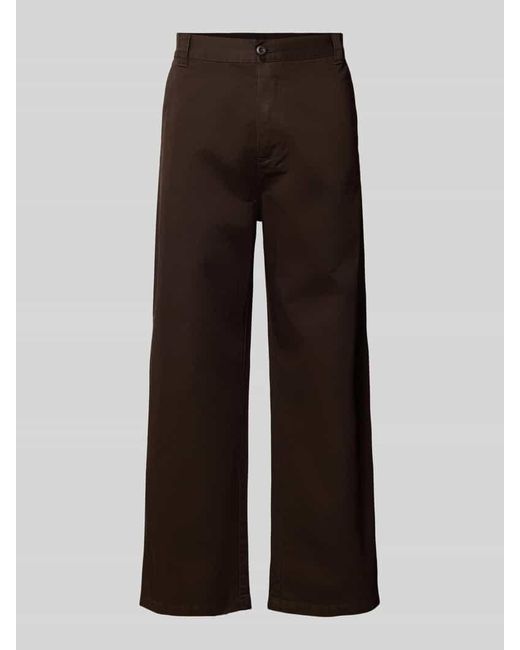 Carhartt Wide Leg Hose mit Eingriff- und Gesäßtaschen Modell 'BRADY' in Brown für Herren