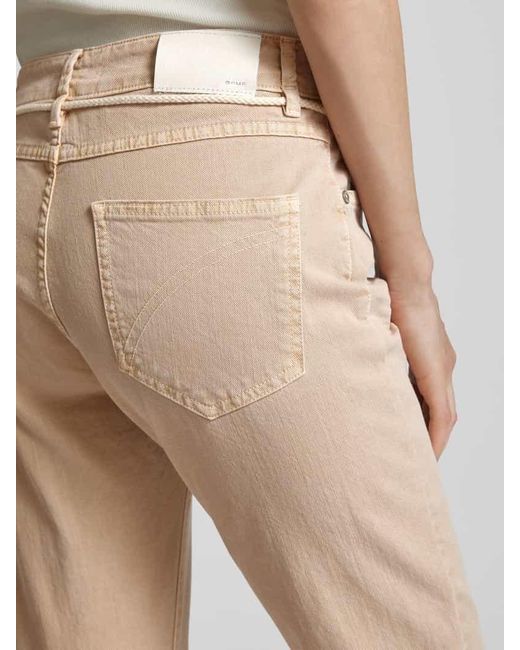 Opus Regular Fit Jeans mit Bindegürtel Modell 'Louis fresh' in Natural für Herren