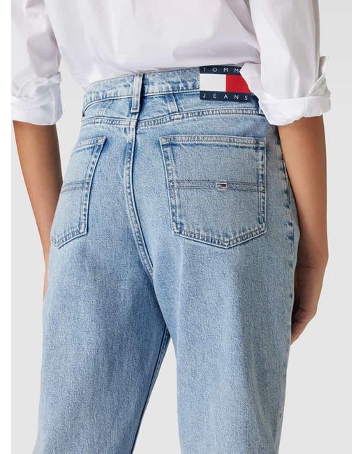 Tommy Hilfiger Ultra High Tapered Mom Fit Jeans mit Label-Stitching in Blue für Herren